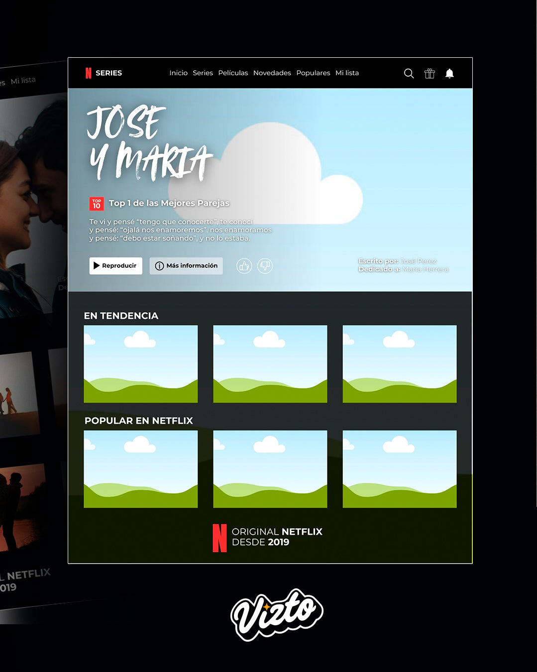 LOVEFLIX | Plantilla Portaretrato